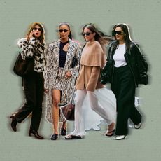 fashion week street style collage