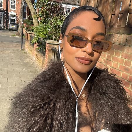 Jourdan Dunn wearing sunglasses