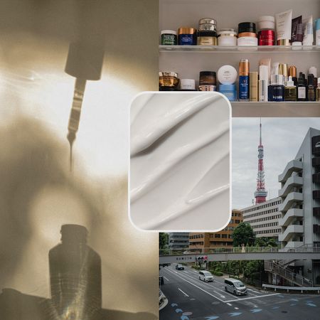 Japanese skincare collage