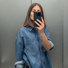 influencer wearing the track pants trend